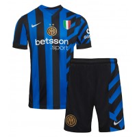 Inter Milan Alessandro Bastoni #95 Replika babykläder Hemmaställ Barn 2024-25 Kortärmad (+ korta byxor)